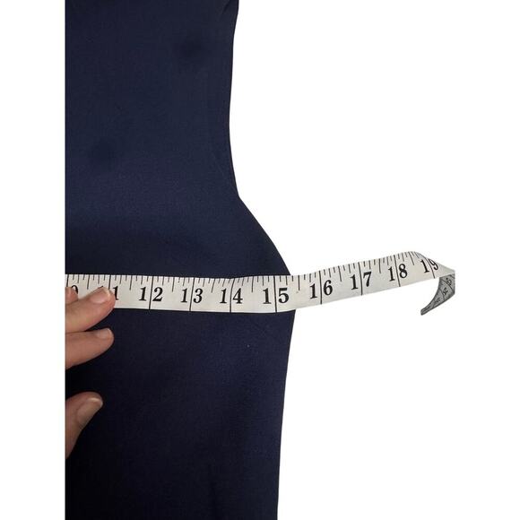 Alice + Olivia Sleeveless Sheath Dress in Navy Blue Size 0 Polyester - Picture 8 of 10